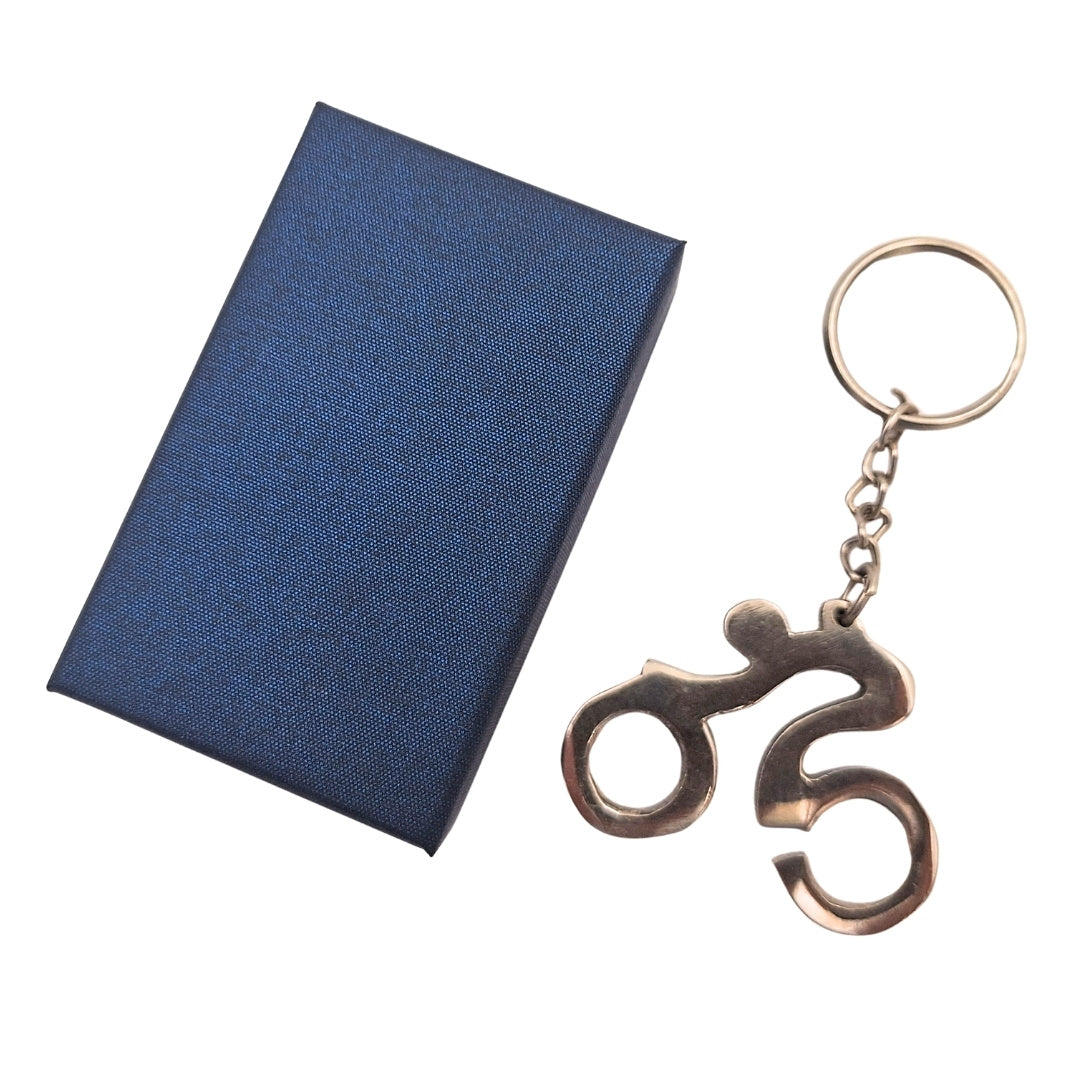 Metal Cyclist Keychain in an Elegant Box – Gadget for a Cyclist - MT2010A