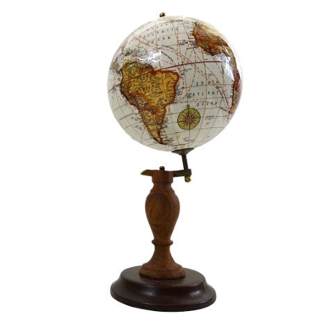 Elegantní dekorativní glóbus na dřevěném podstavci - World GLB-0096B