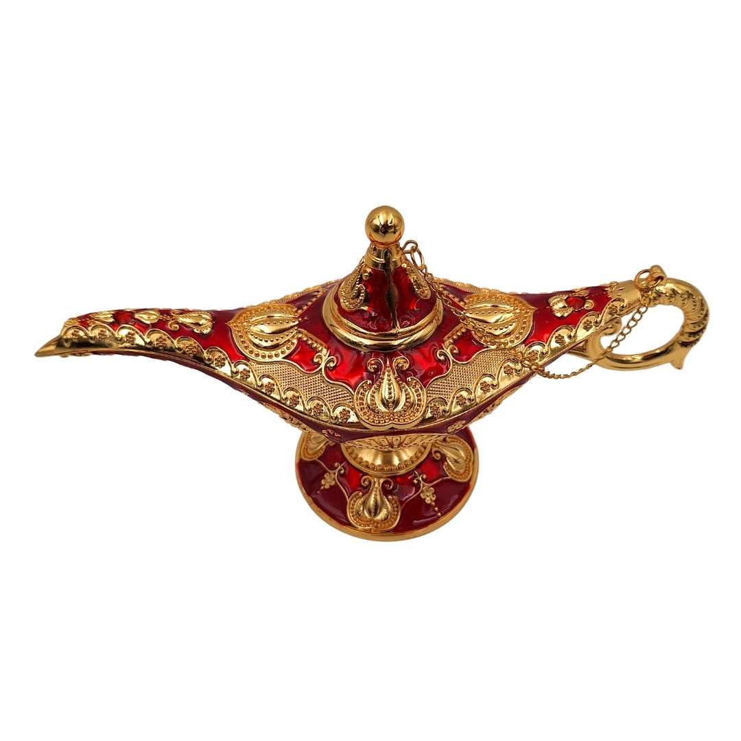 Aladdin Lamp LAR with beautiful gold decorations, 22 x 7 x 11 cm