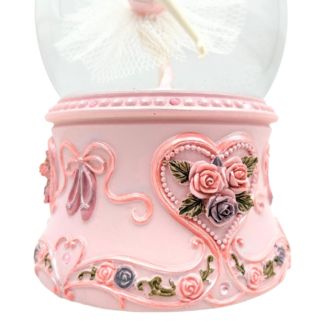 Cutie muzicală cu balerină dansatoare într-un glob de sticlă 15cm – MG-963