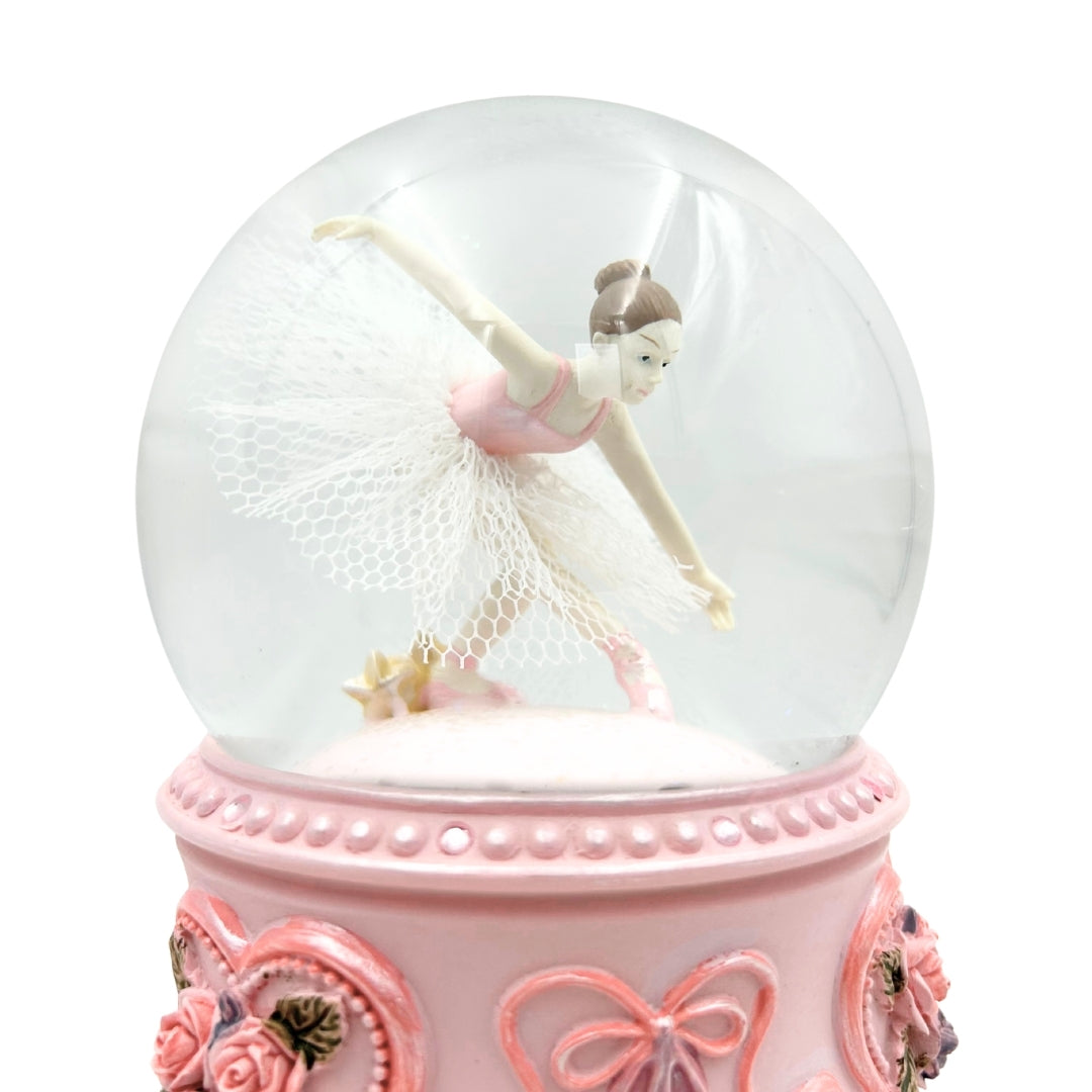 Cutie muzicală cu balerină dansatoare într-un glob de sticlă 15cm – MG-963