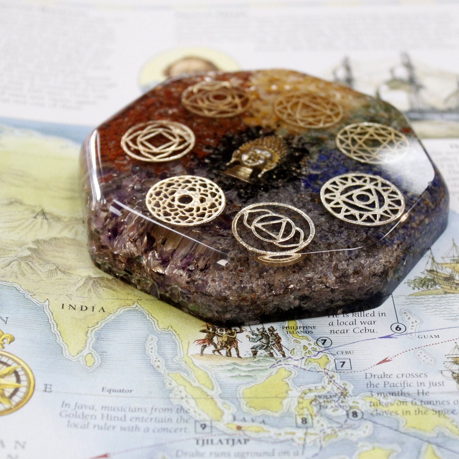 Orgonite Desk Power Pack - Buddha Chakra