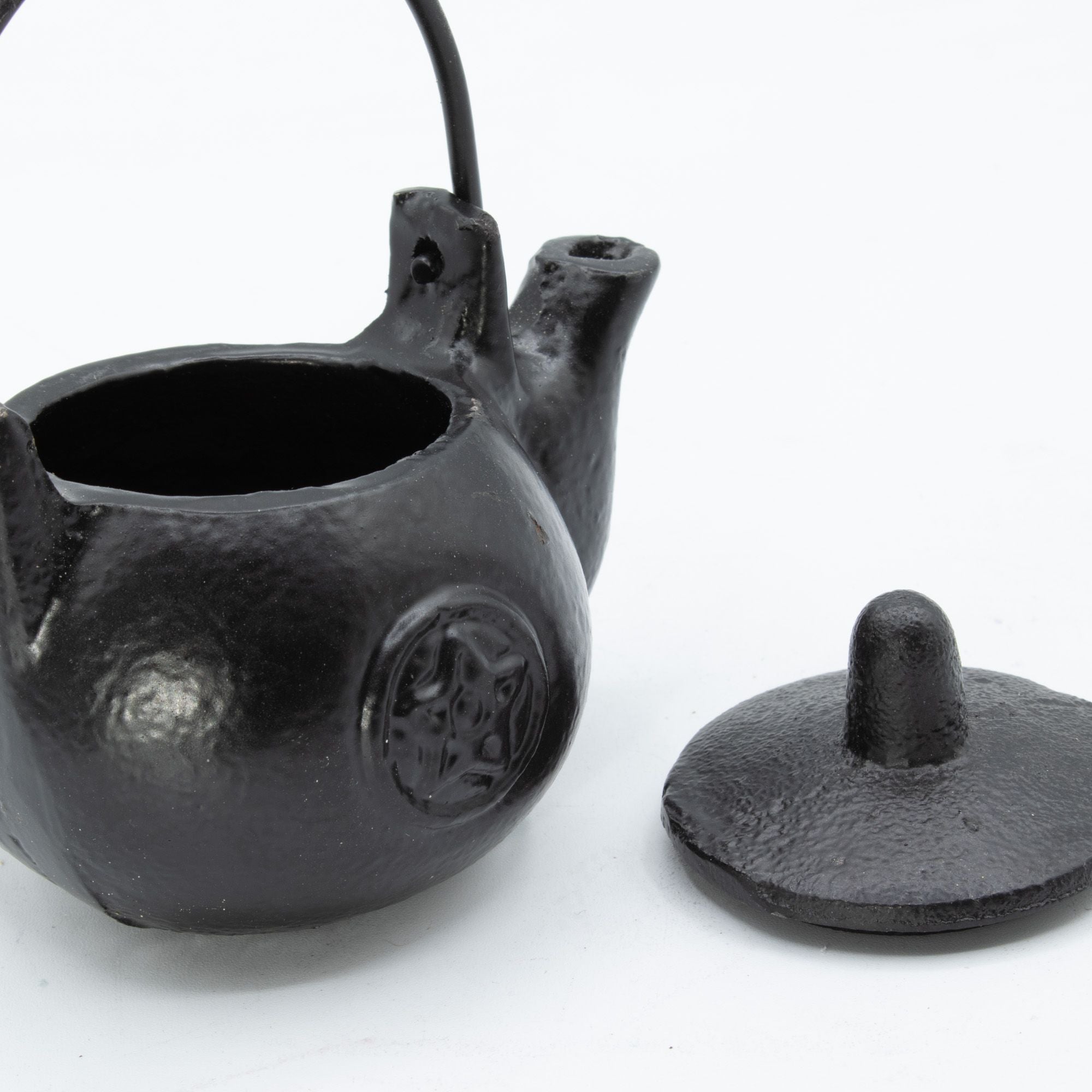 Ritual Cast Iron Jug with Pentagram 8x8x10 cm
