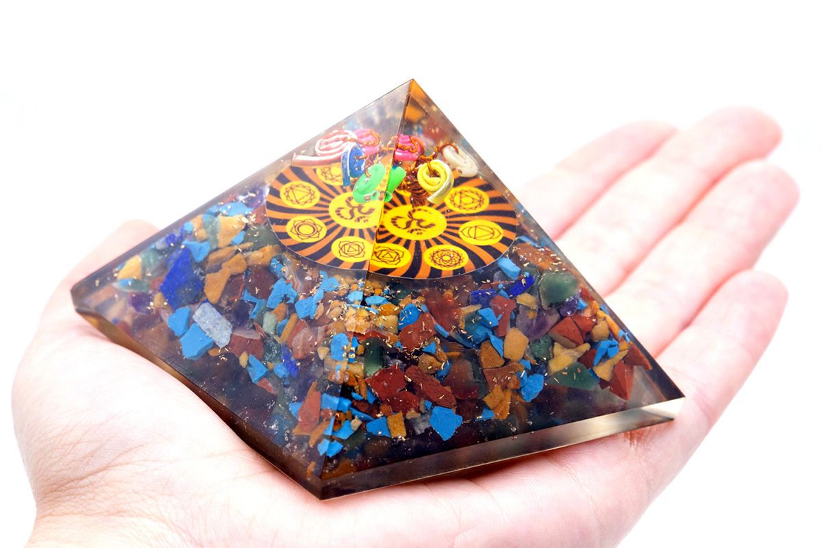 Orgonite Pyramid Om Chakra