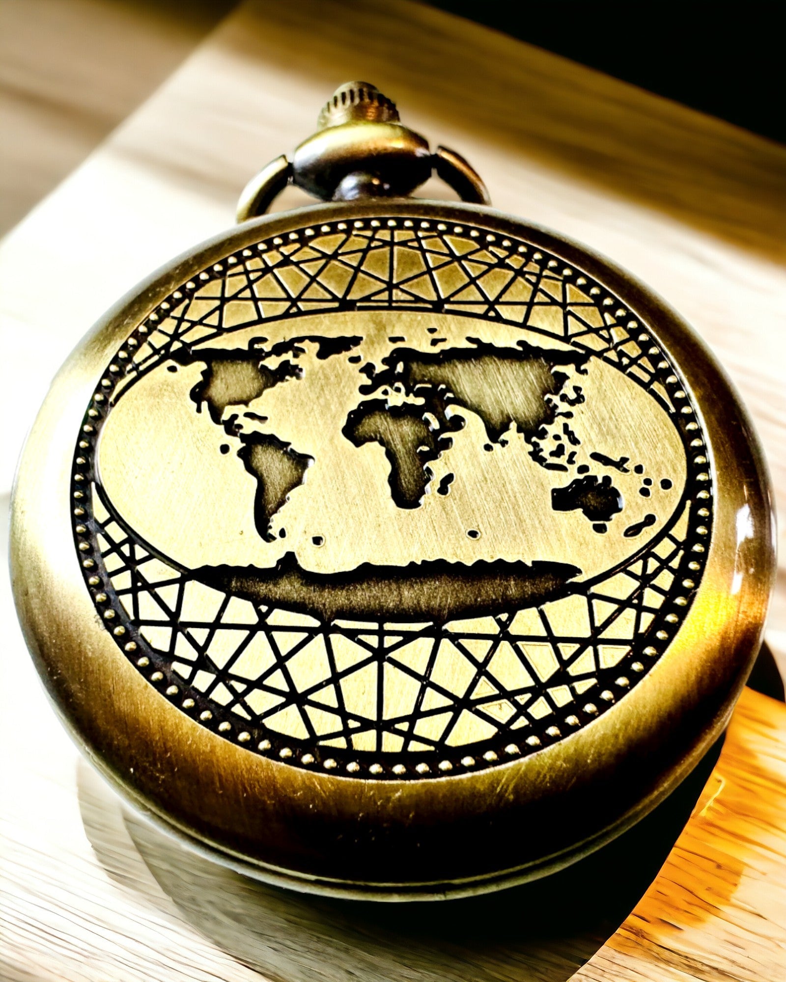 Кишеньковий компас Retro з мотивом Нью-Йорка – багатофункціональний, елегантний компас із зображенням Статуї Свободи