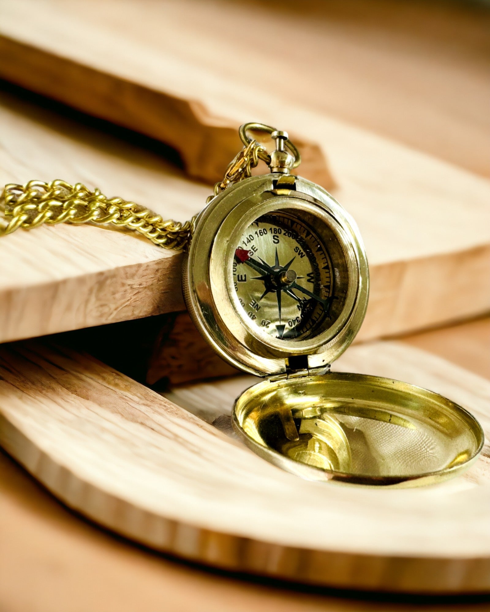 Золотого кольору Компас Пригода – Елегантний Навігатор Відкриттів