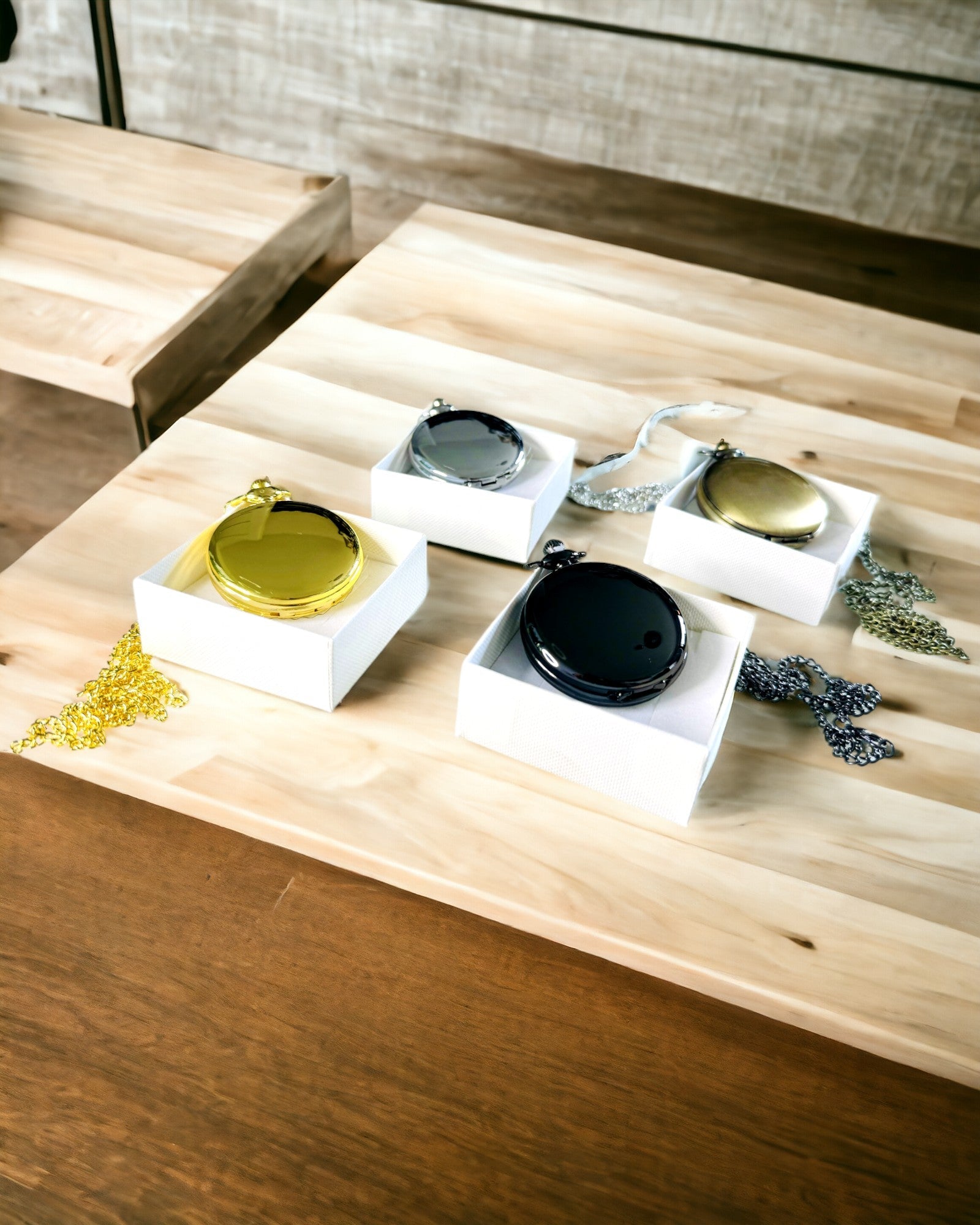 Класичний Срібний Кишеньковий Годинник з Опцією Гравіювання