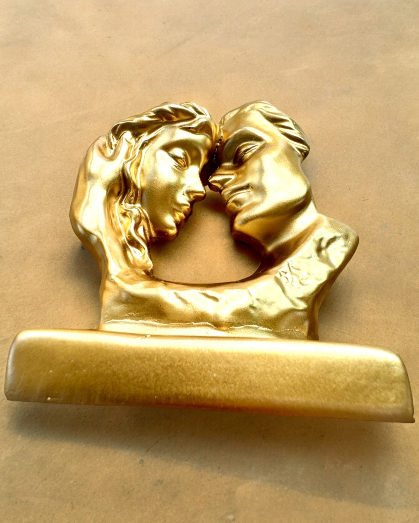 "Golden Connection" Figurine - 13.5 cm in height, Decorative with Engraving Option