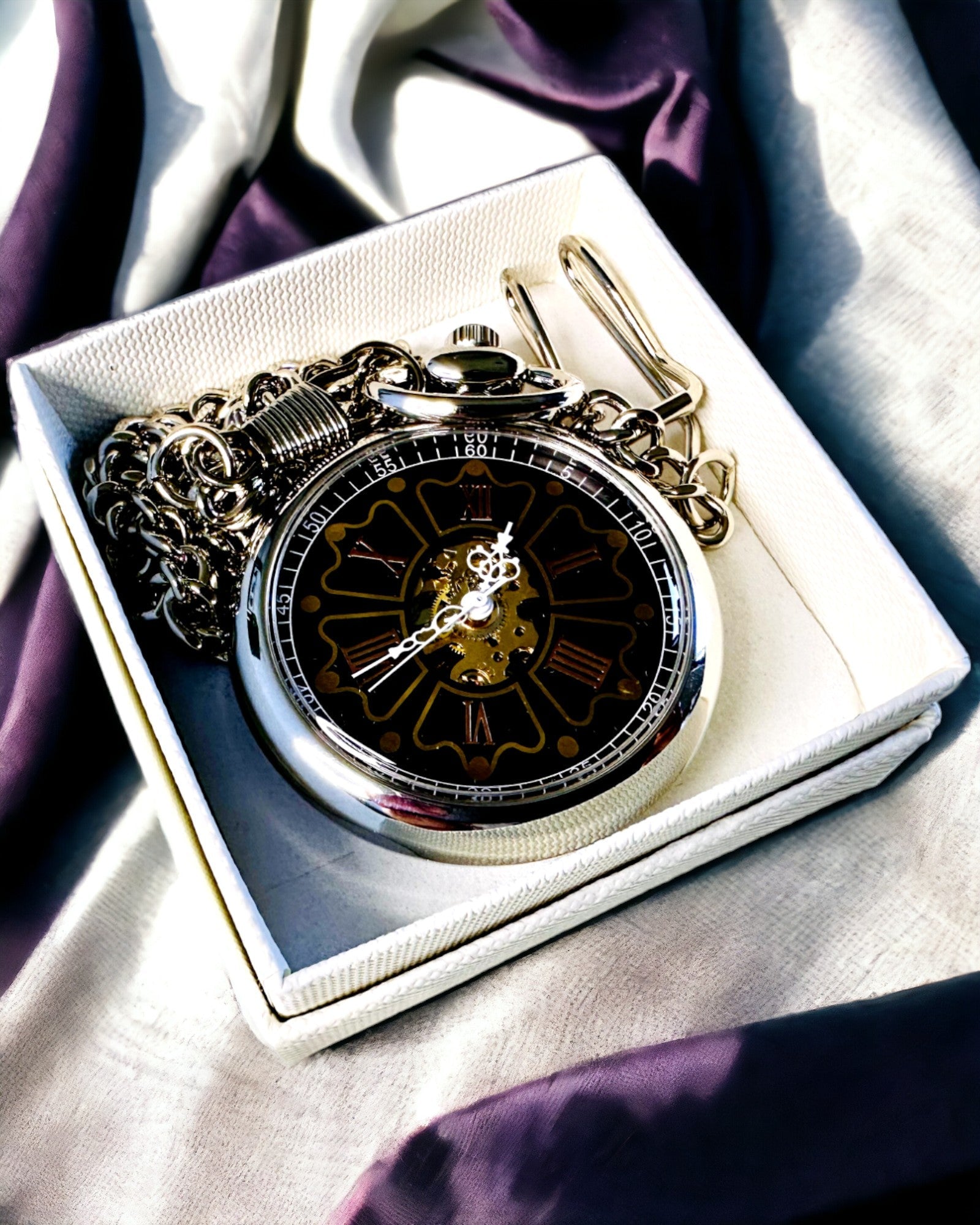 Vintage Style Pocket Watch with Engraving Option
