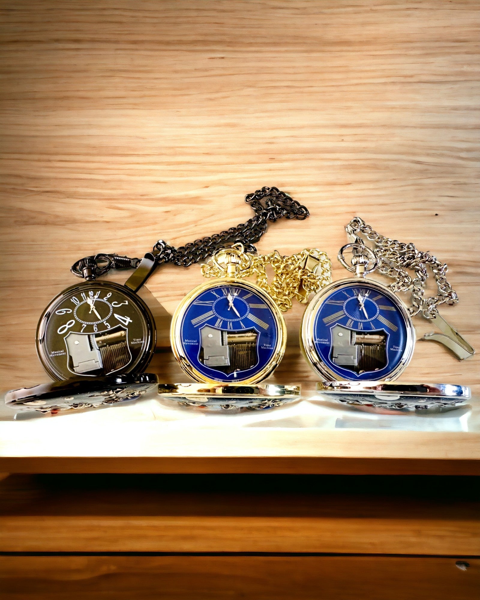 Kapesní hodinky "Astrum Temporis" - Stříbrný rámeček. Možnost personalizace gravírováním