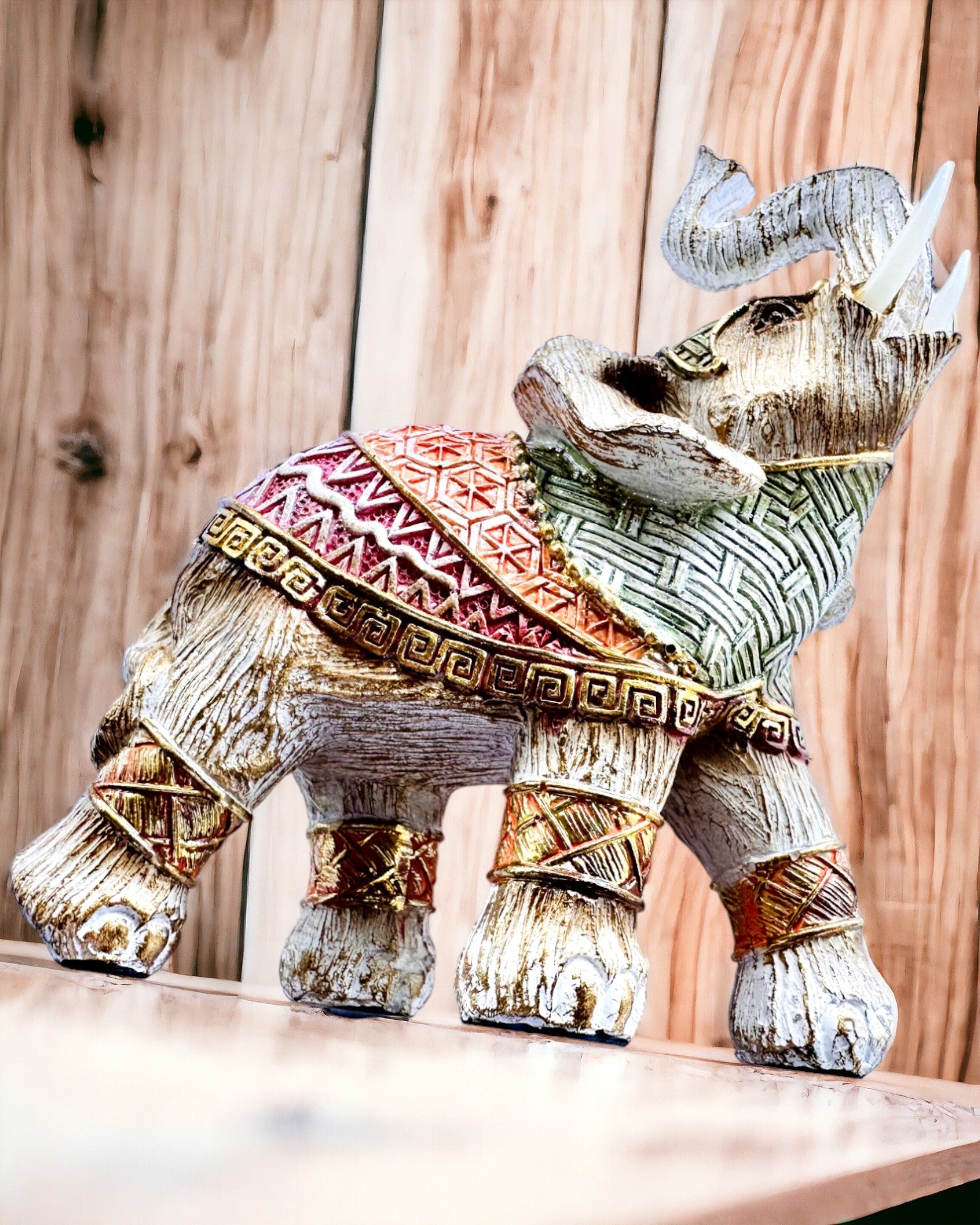 Słoniowa Stróżka – Elefante Decorativo de Resina com Possibilidade de Gravação