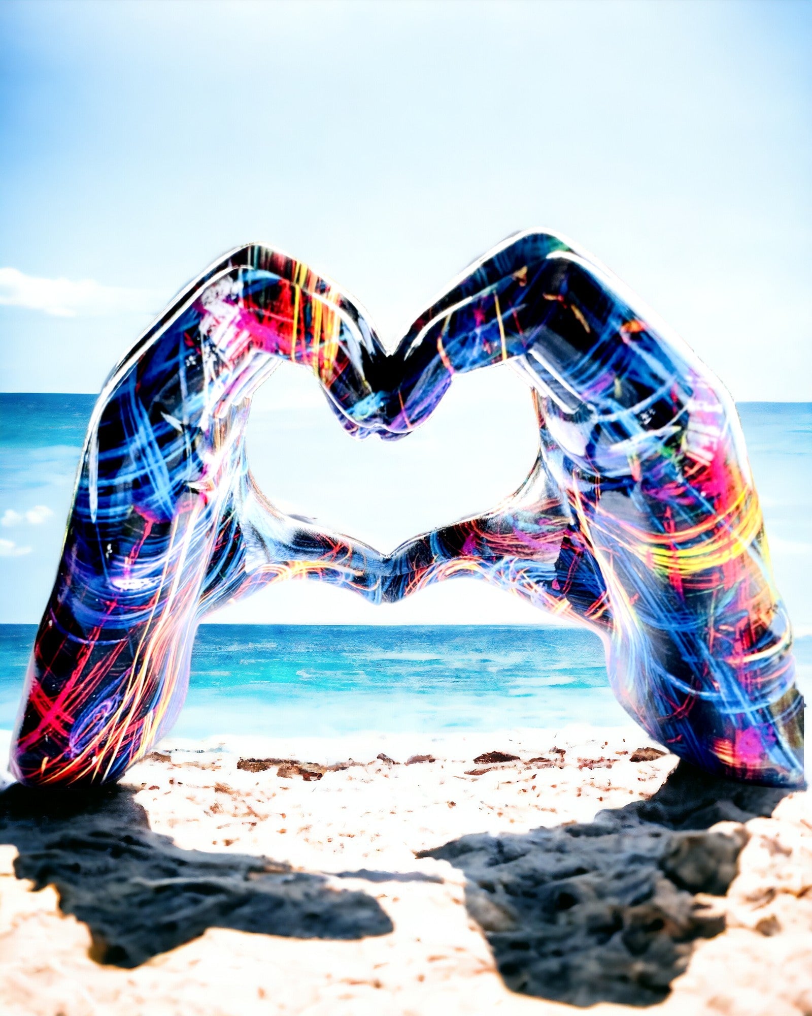 Kalejdoskop Srce – Ručno Rađeni Ukras od Smole s Mogućnošću Graviranja