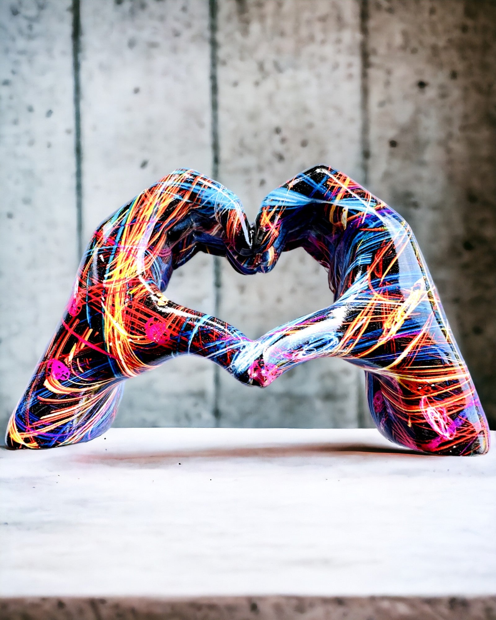 Kalejdoskop Srce – Ručno Rađeni Ukras od Smole s Mogućnošću Graviranja