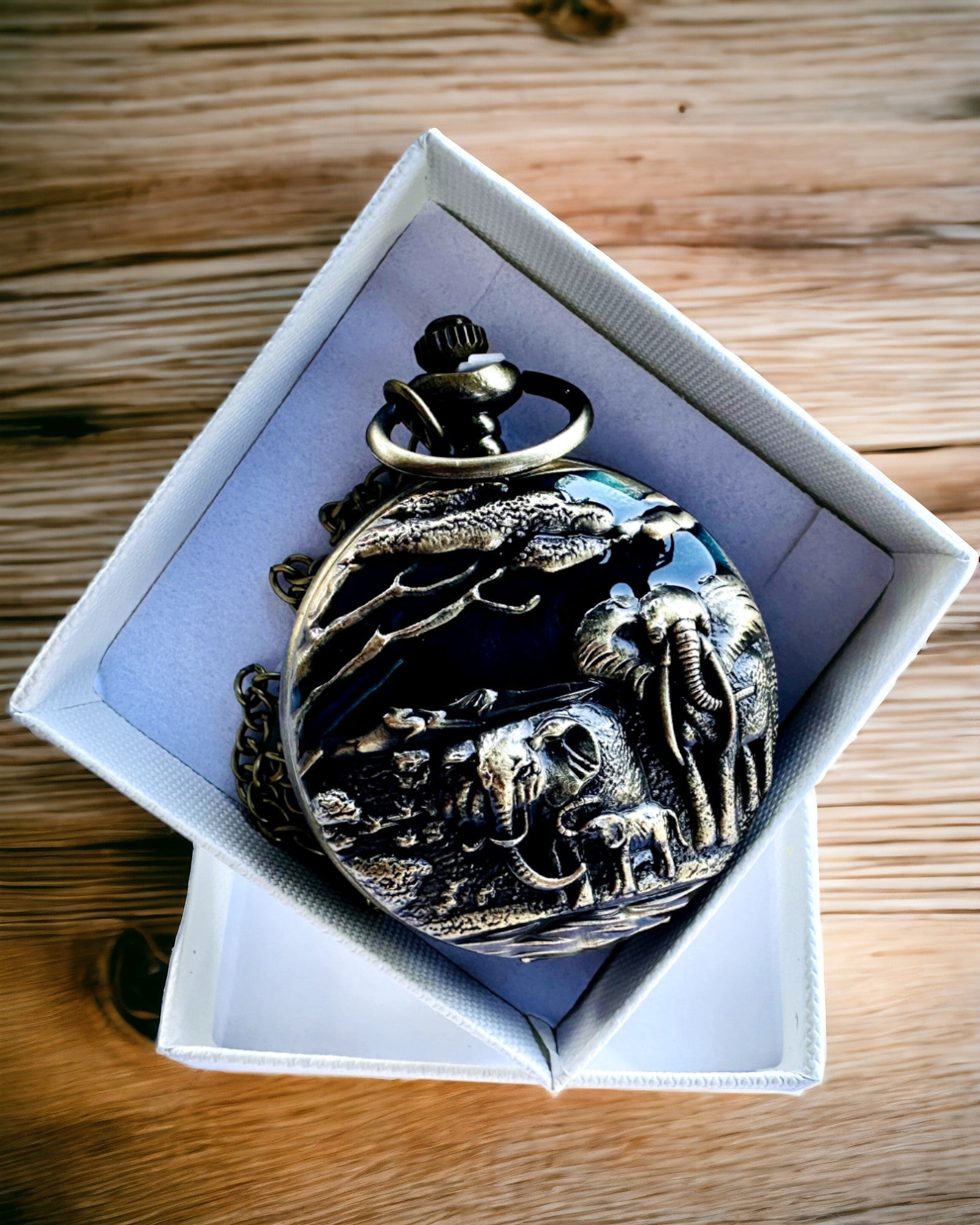 Pocket Watch "Vintage Explorer" with Engraving Option