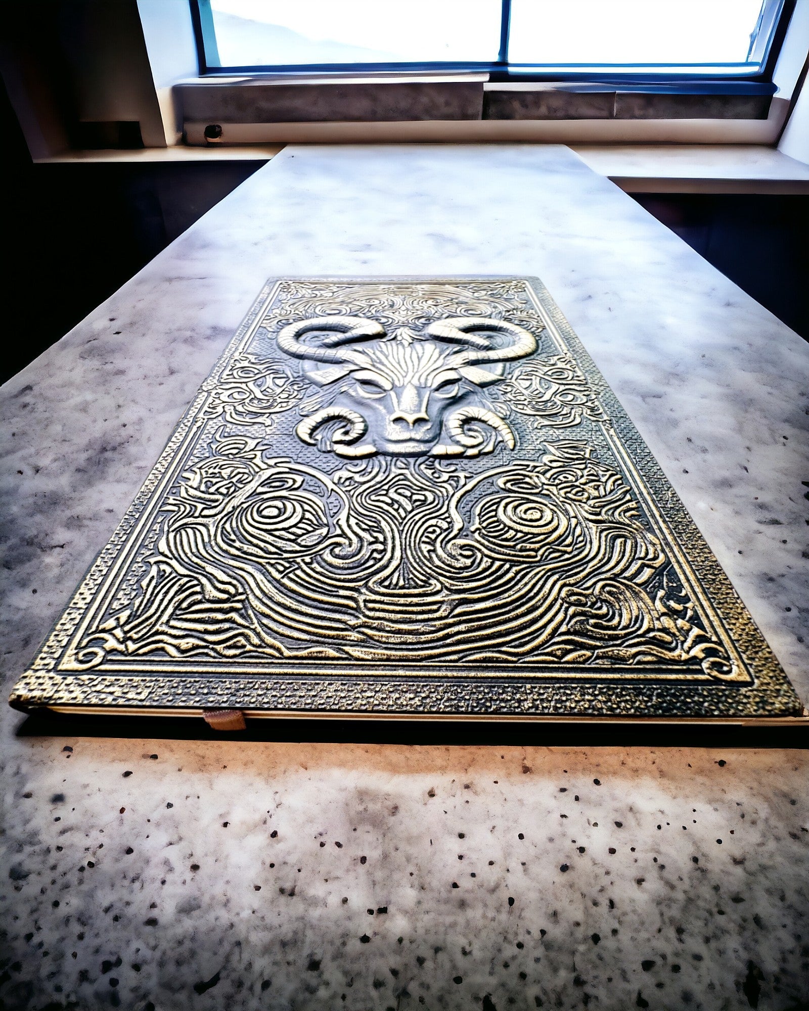 Magic Notebook, "Divine Bull" notepad - Elegant and Unique Stationery, personalized with engraving