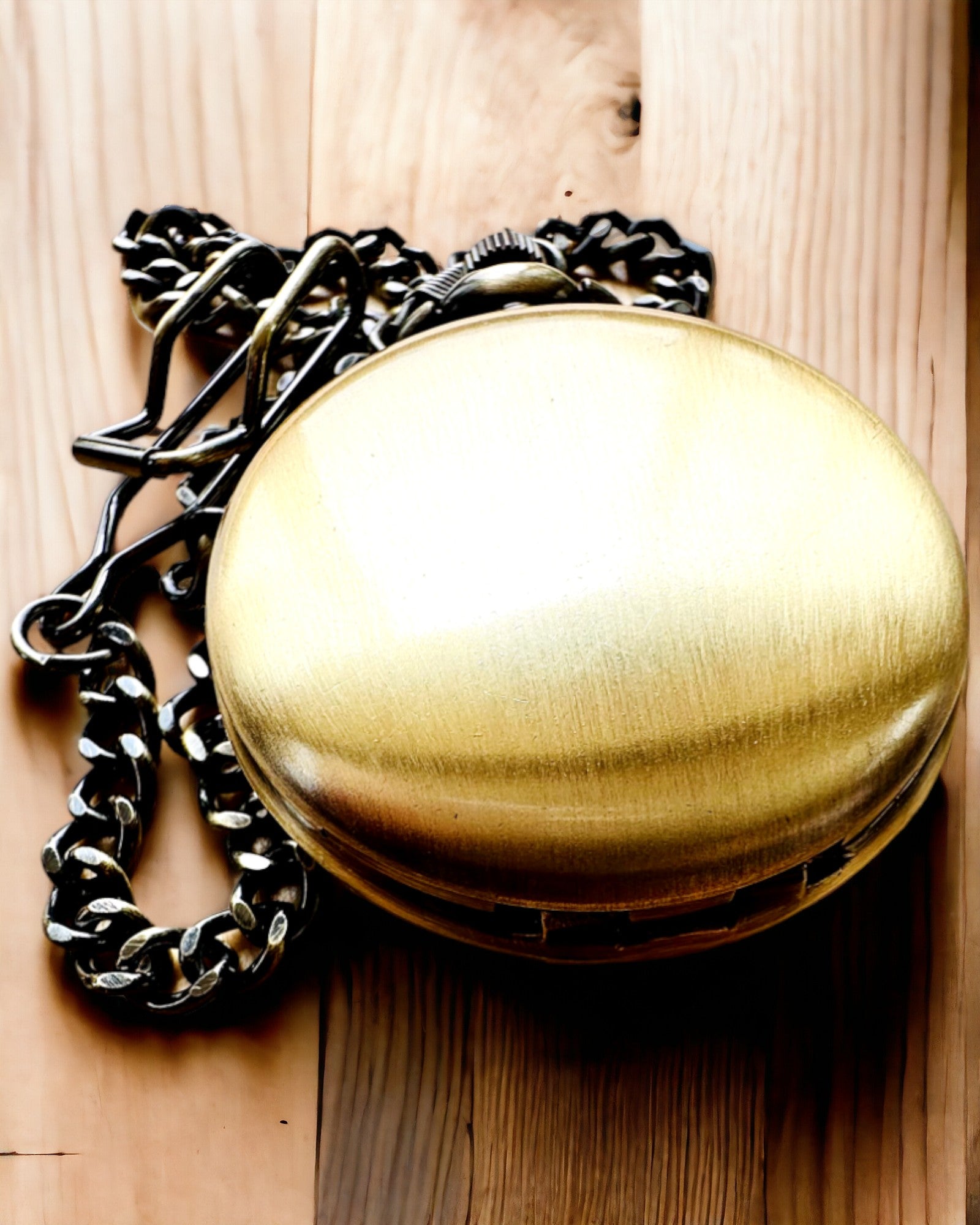 Klasični džepni sat "Vintage Elegance", zlatne boje, mogućnost personalizacije gravurom