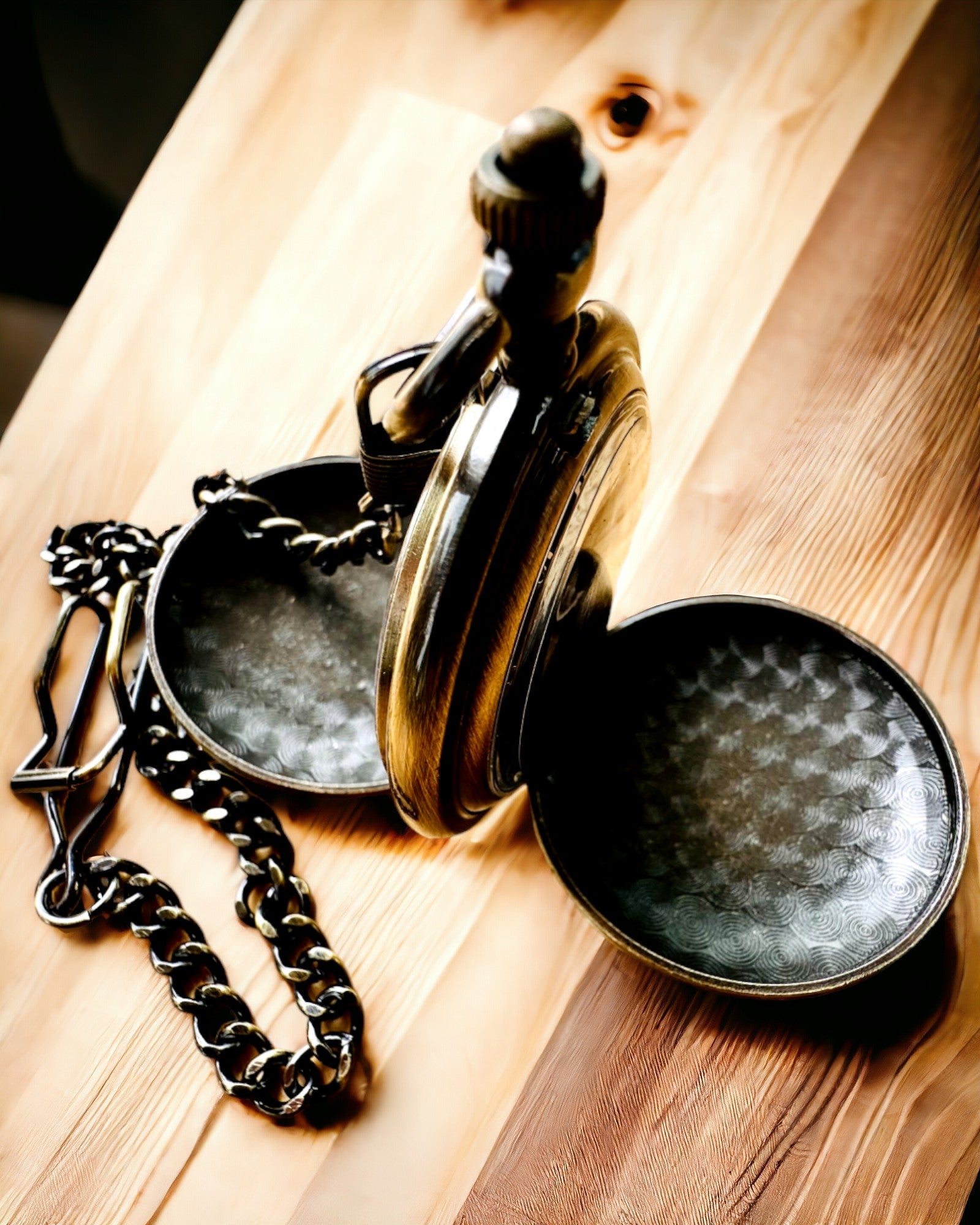 Klasični džepni sat "Vintage Elegance", zlatne boje, mogućnost personalizacije gravurom