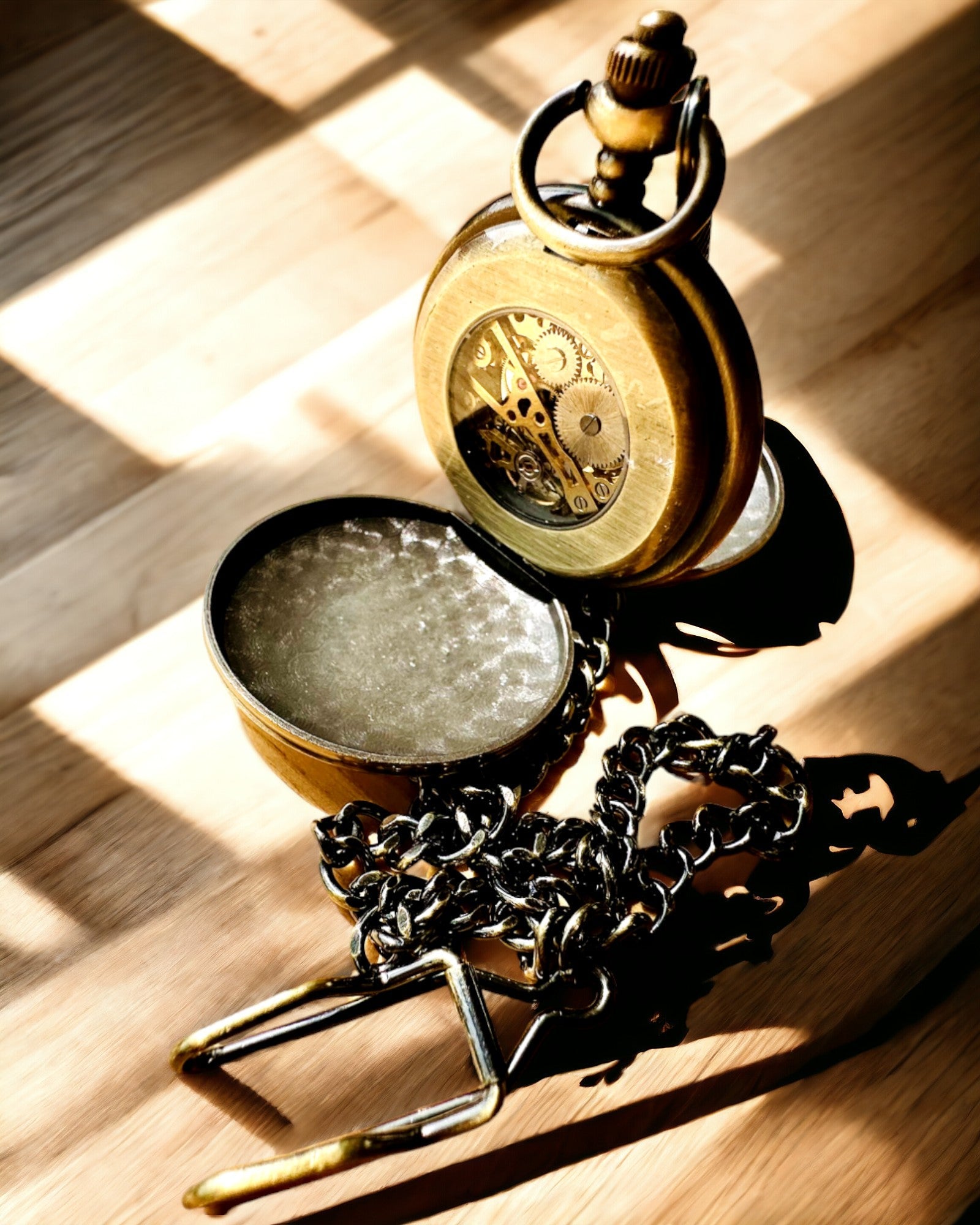 Klasični džepni sat "Vintage Elegance", zlatne boje, mogućnost personalizacije gravurom