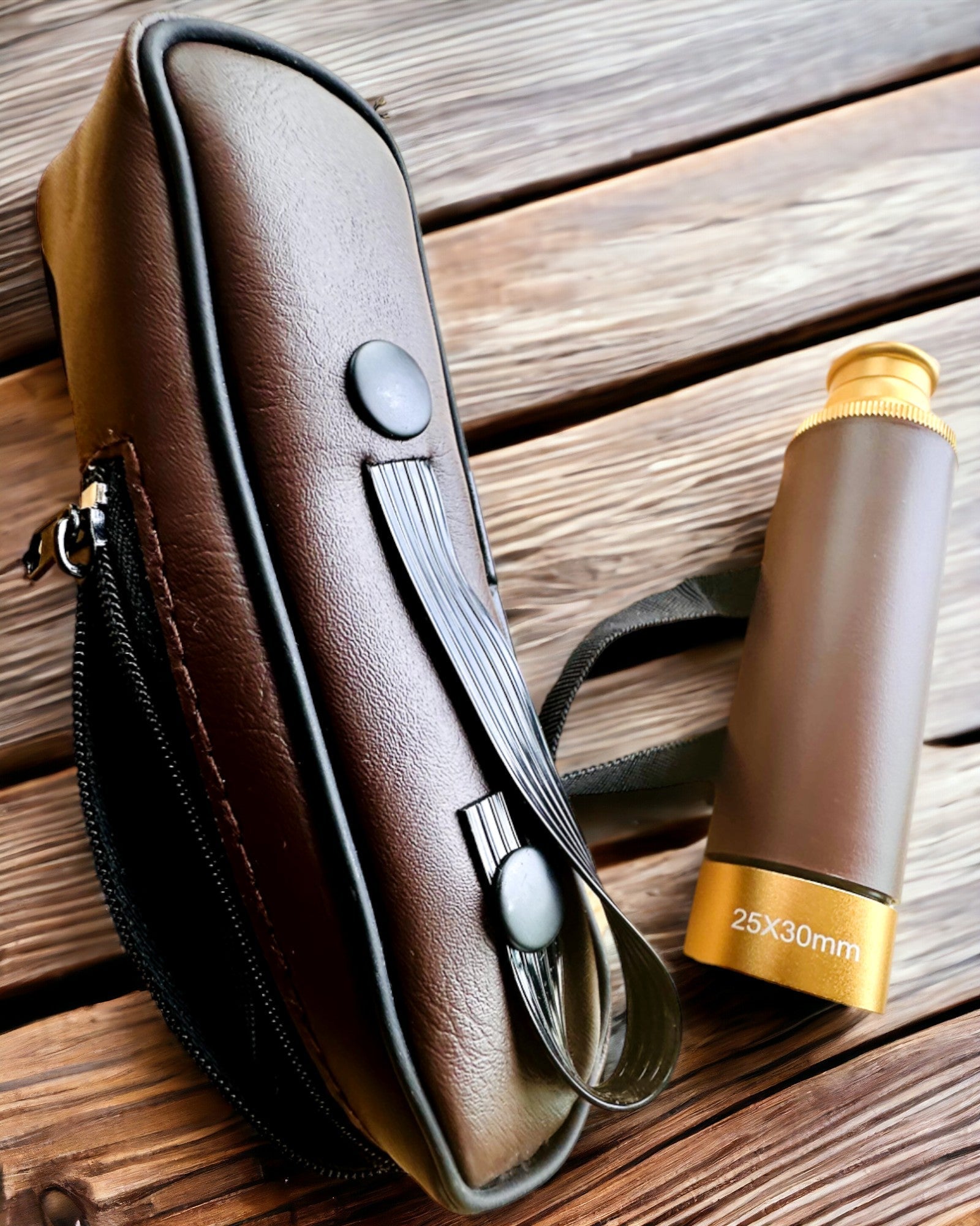 Monokulārais teleskops Explorer 25x30 - Pārnēsājams, salokāms rokas teleskops, iespēja personalizēt ar gravējumu