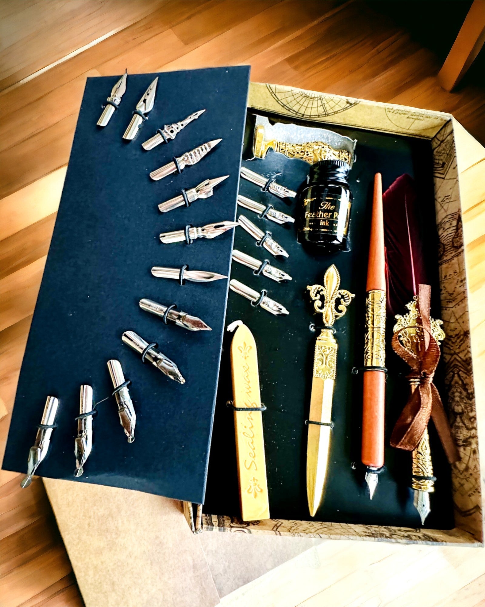 Ексклюзивний Калліграфічний Набір, вічне перо для занурення та набір чорнил, персоналізація гравіюванням