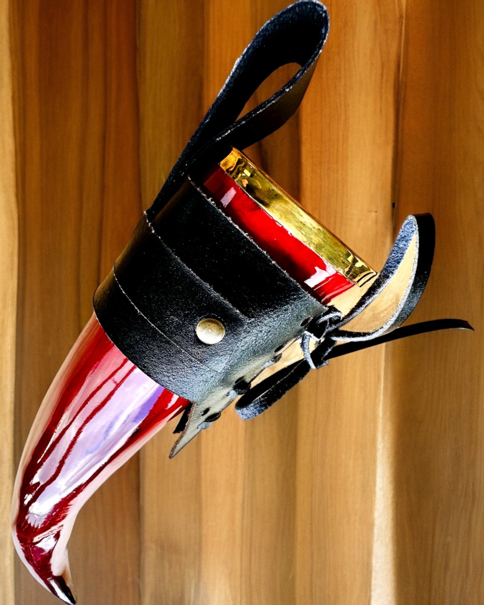 Ratnička rogova šalica - Crvena - s mogućnošću personalizacije gravurom