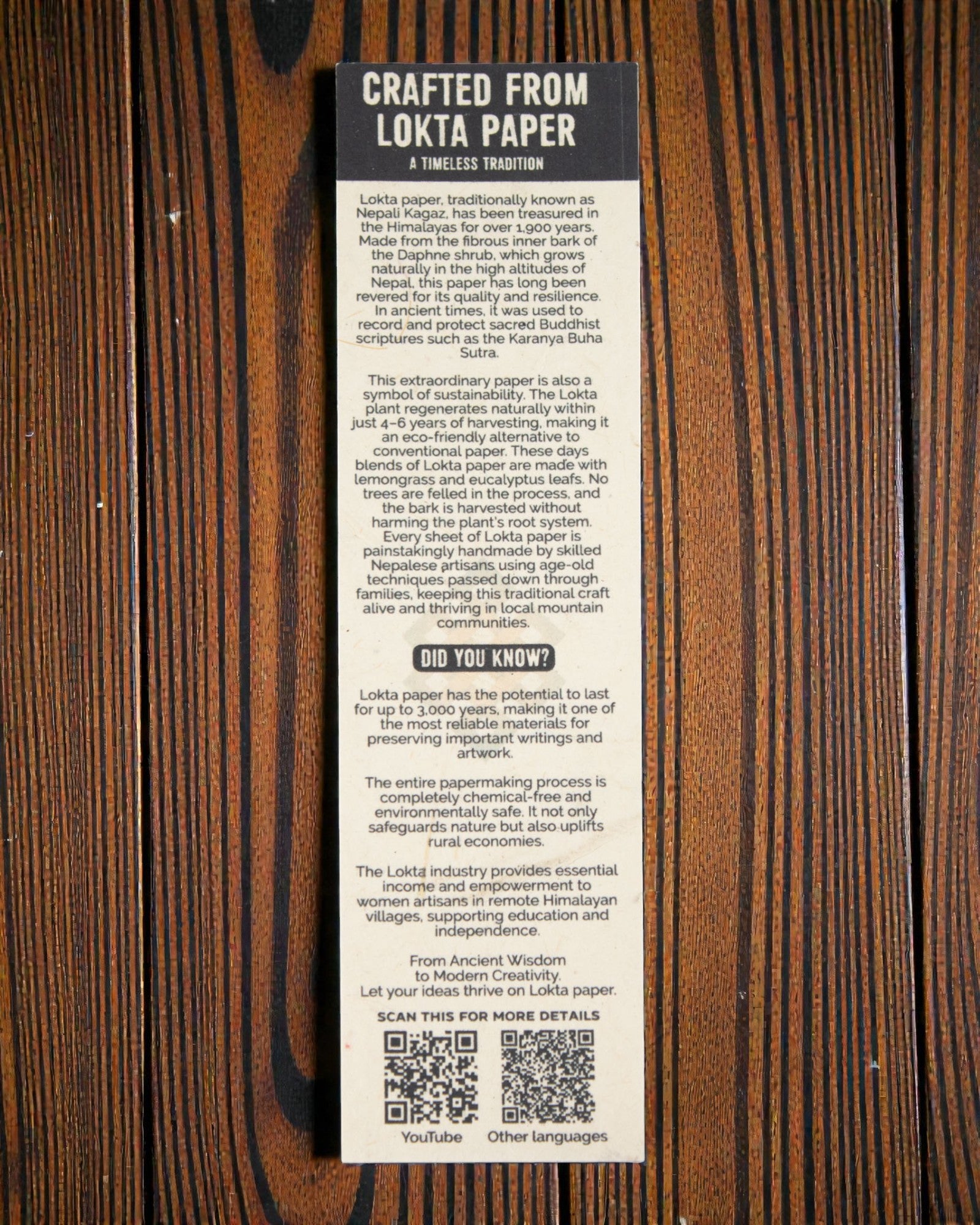 Harmonia de Azulejos Coloridos – caderno de notas médio Lokta com motivo de mini azulejos 15 × 12 cm, 45 folhas