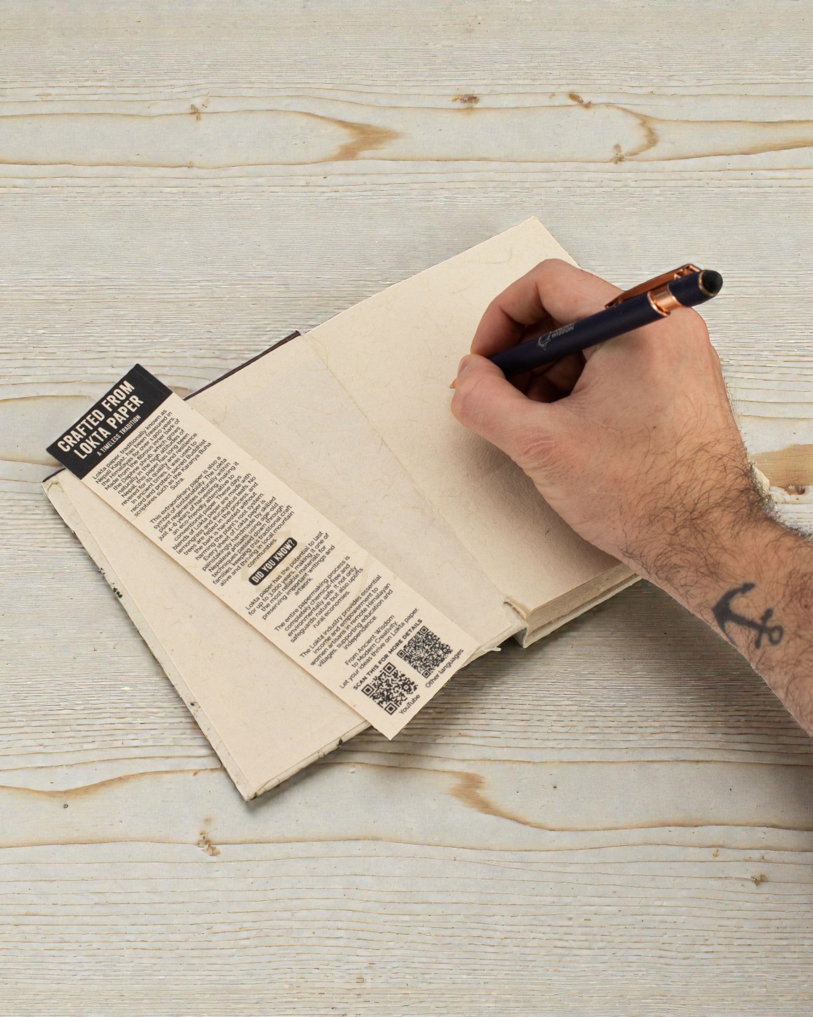 Medium Notebook Lokta Prayer Inspirations – Prayer Flags (45 sheets, 15 x 12 cm)