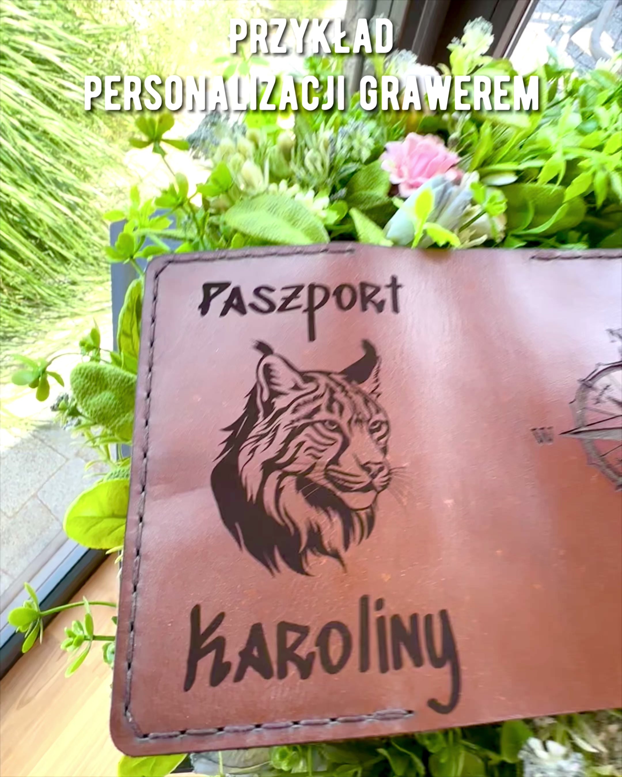 Etui "Putnika" - Kožna futrola za putovnicu, personalizacija gravurom - 2 varijante boja