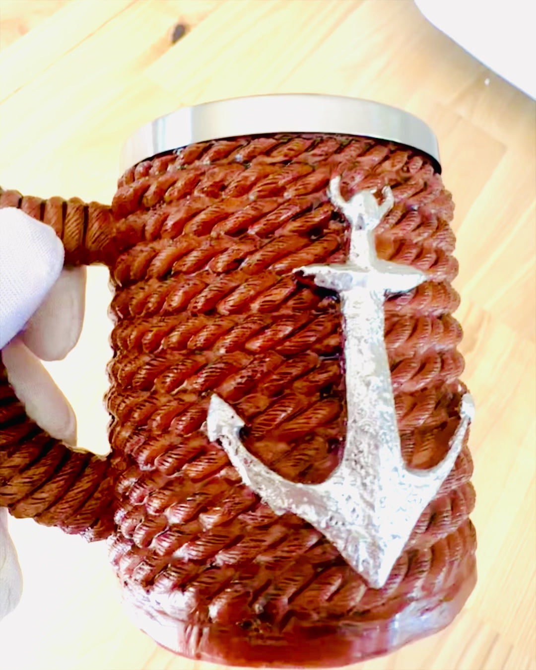 Кухоль "Морський Скарб" з Нержавіючої Сталі, можливість персоналізації гравіюванням на подарунок