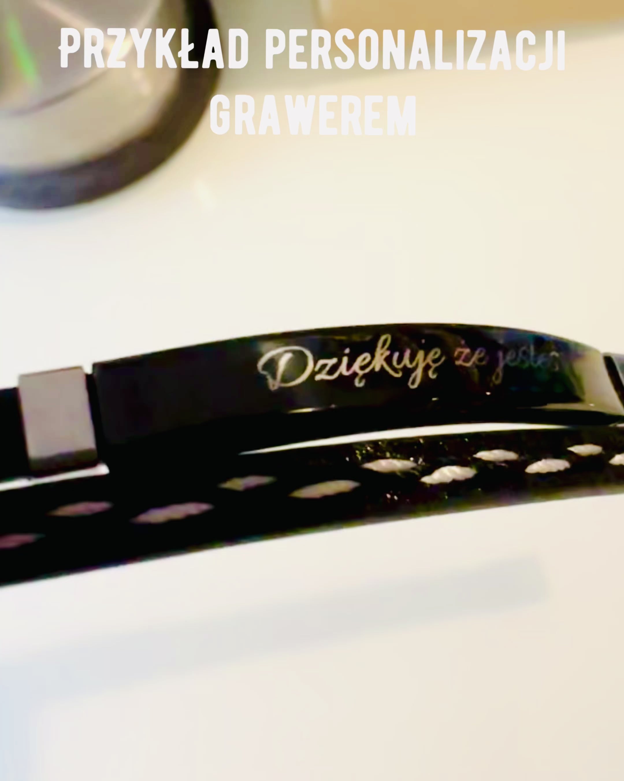 Спортивний браслет з PU шкіри та нержавіючої сталі з можливістю гравіювання – 3 кольори