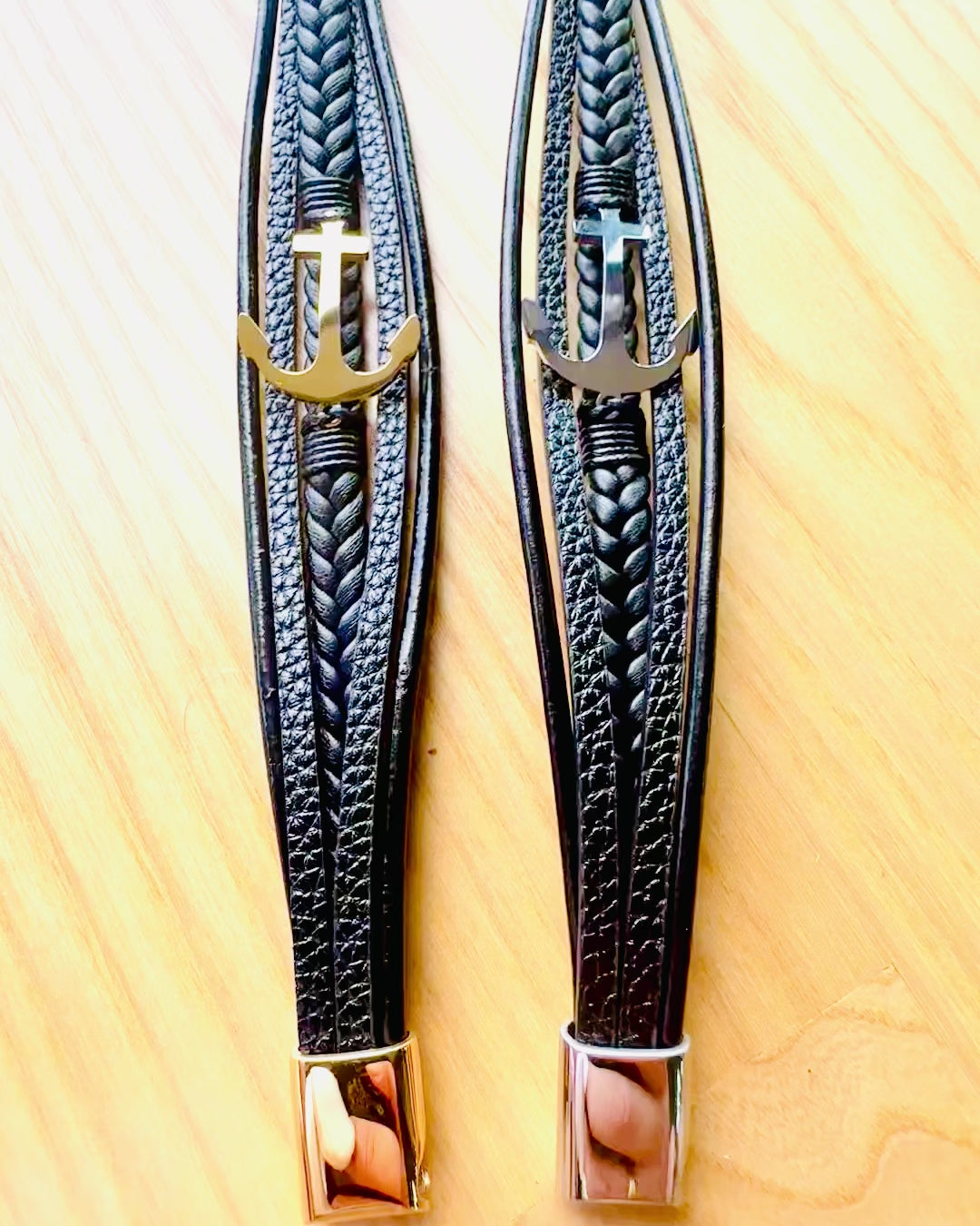 Браслет чоловічий Якір Елегантності з опцією гравіювання на подарунок