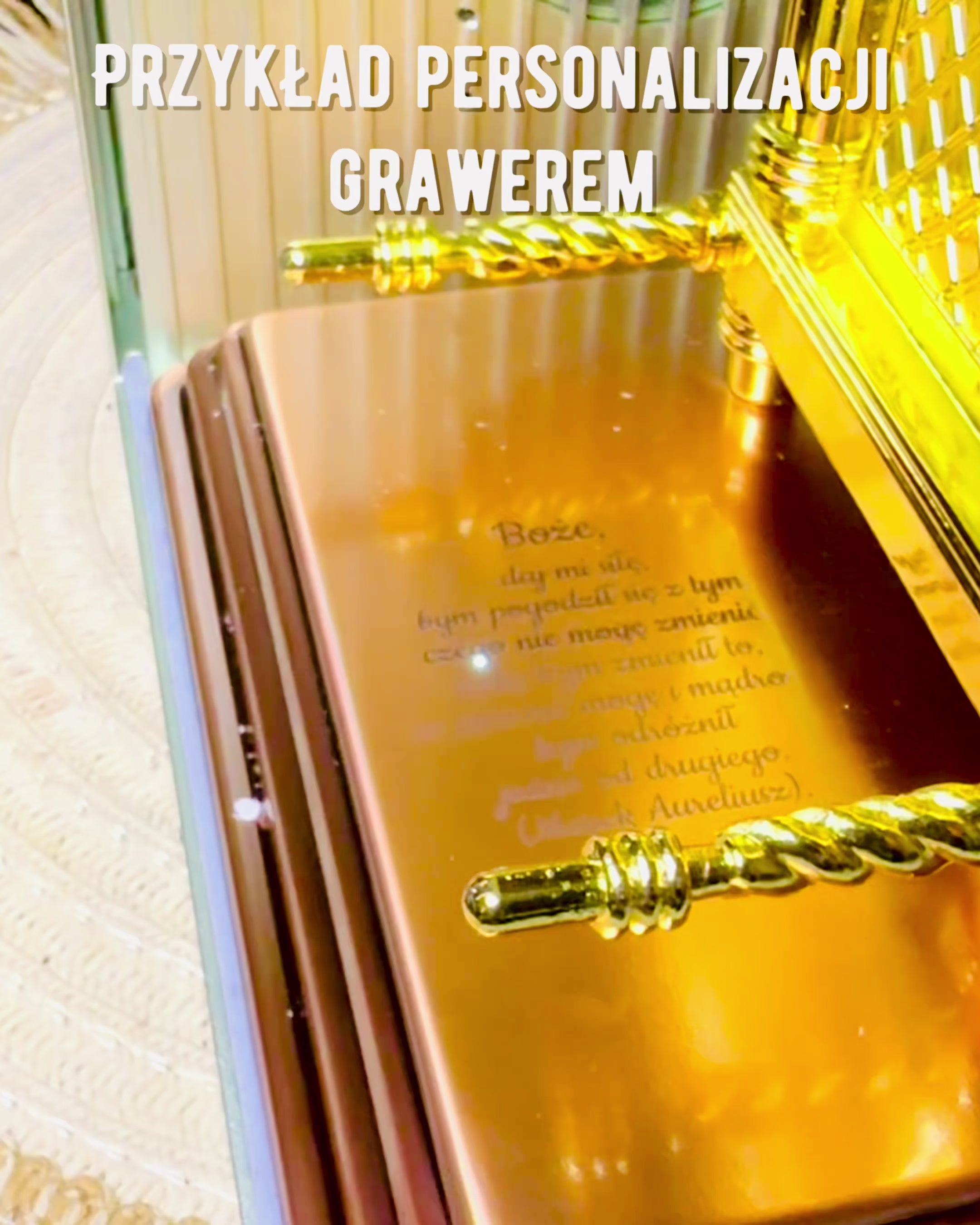 Позолочена репліка Ковчега Завіту – Декоративна статуя ковчега з міді розміром XL 28x15.6x20 см