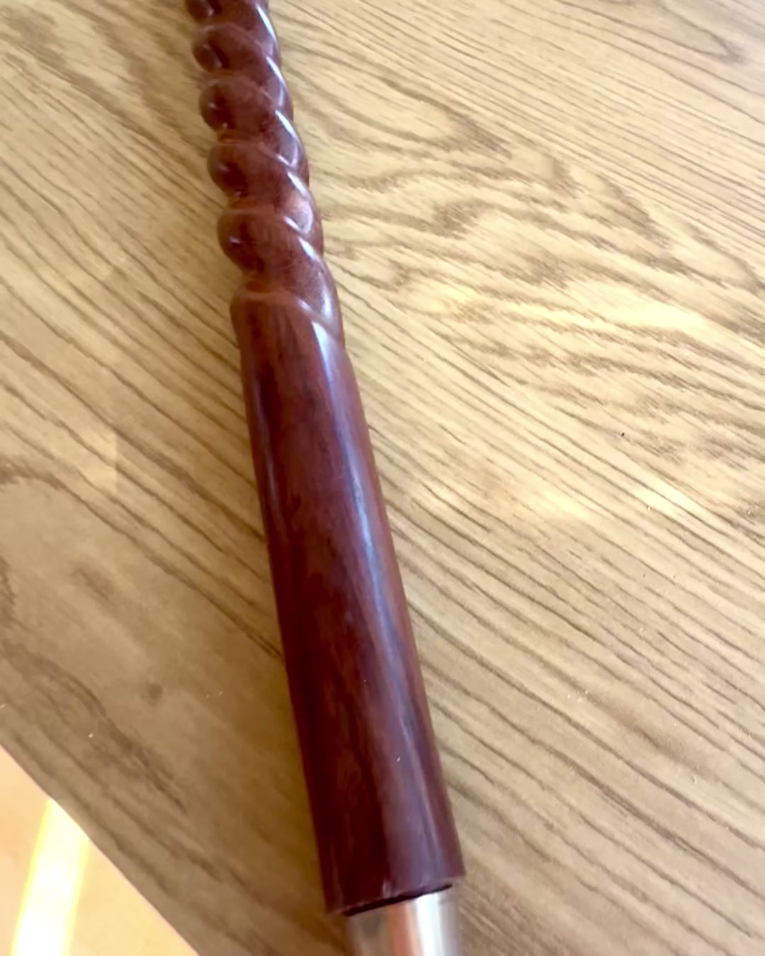 Bastón de paseo - WIKING con cabeza en forma de martillo de guerra, posibilidad de personalización con grabado para regalo