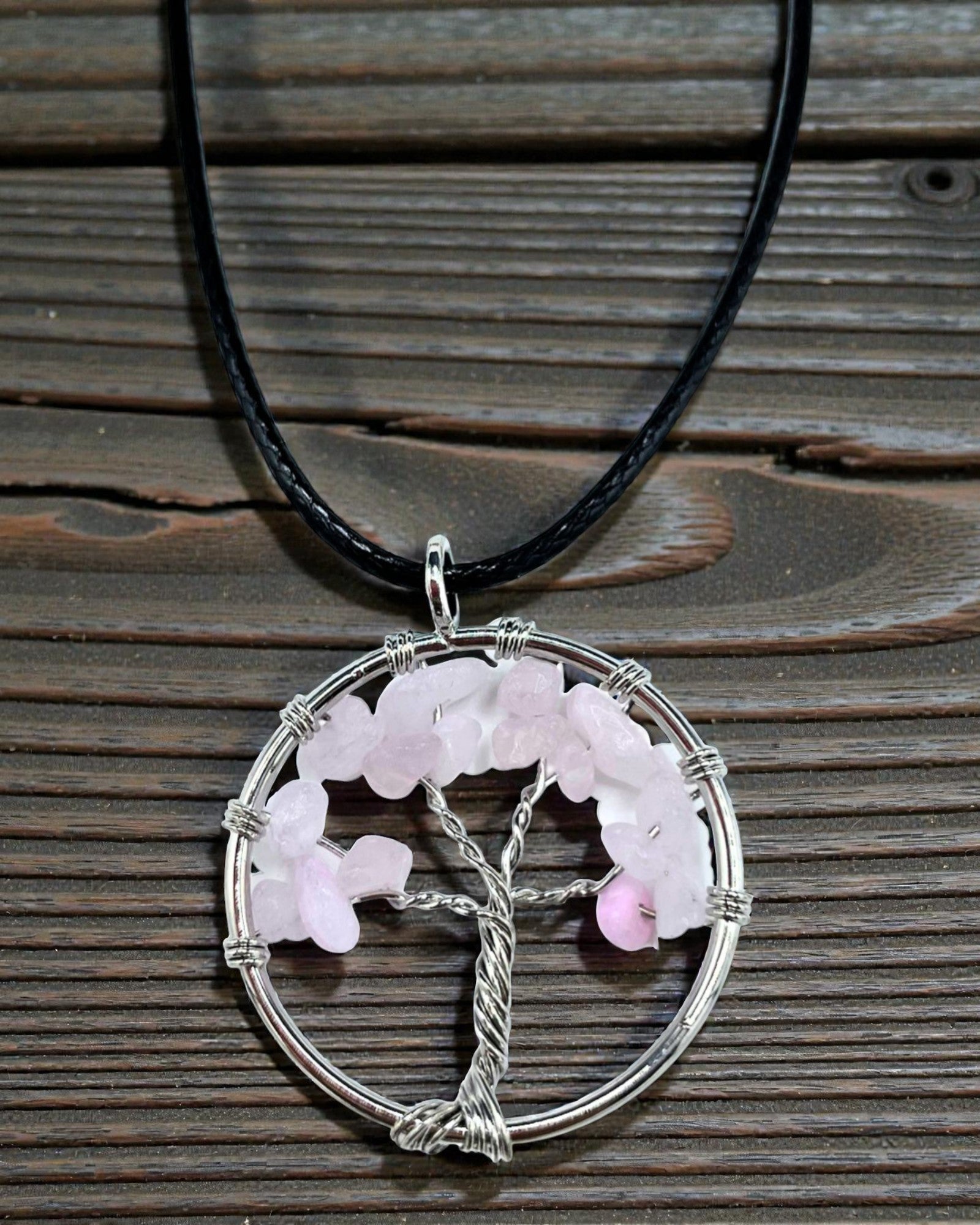 Tree of Life Necklace Love and Gentleness – Rose Quartz