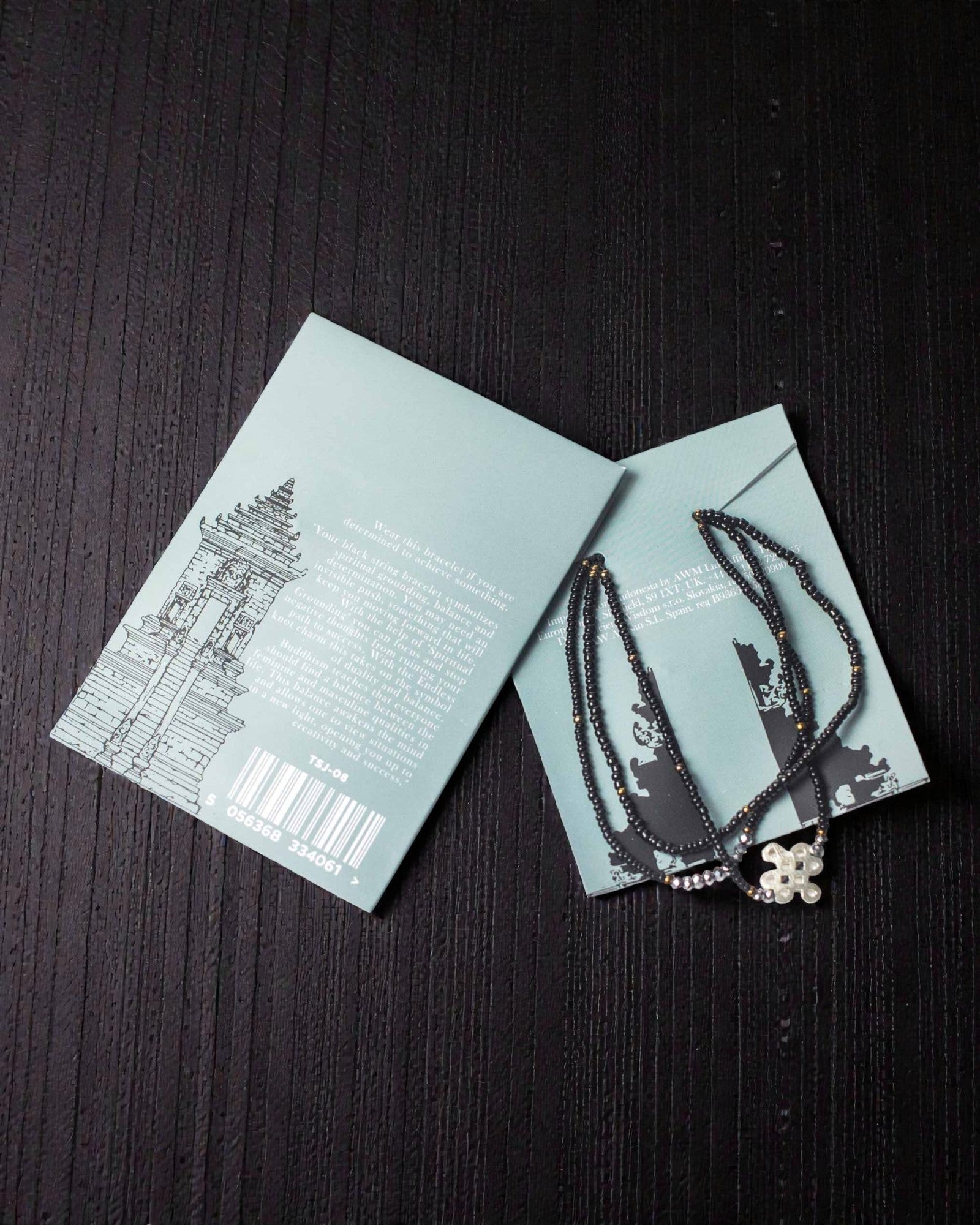 Pulseira de Cordão de Templo Dharma Knot – Enraizamento Espiritual