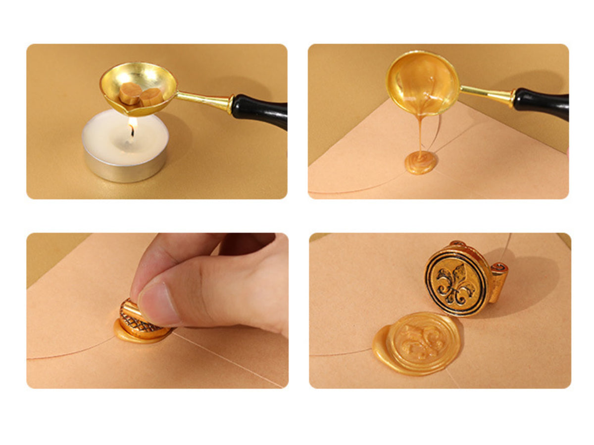 Writing set - Fountain pen with nib, ink, and seal set, customizable with engraving
