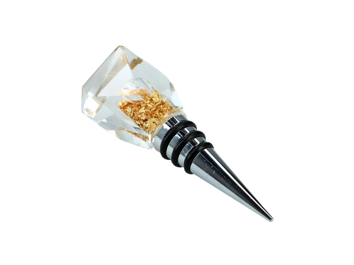 Rolha para garrafa com partículas de ouro, 10.5 cm de comprimento