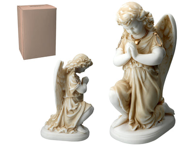 Alabastrový modlící se anděl - figurka z alabastru 25cm s možností personalizace gravírováním