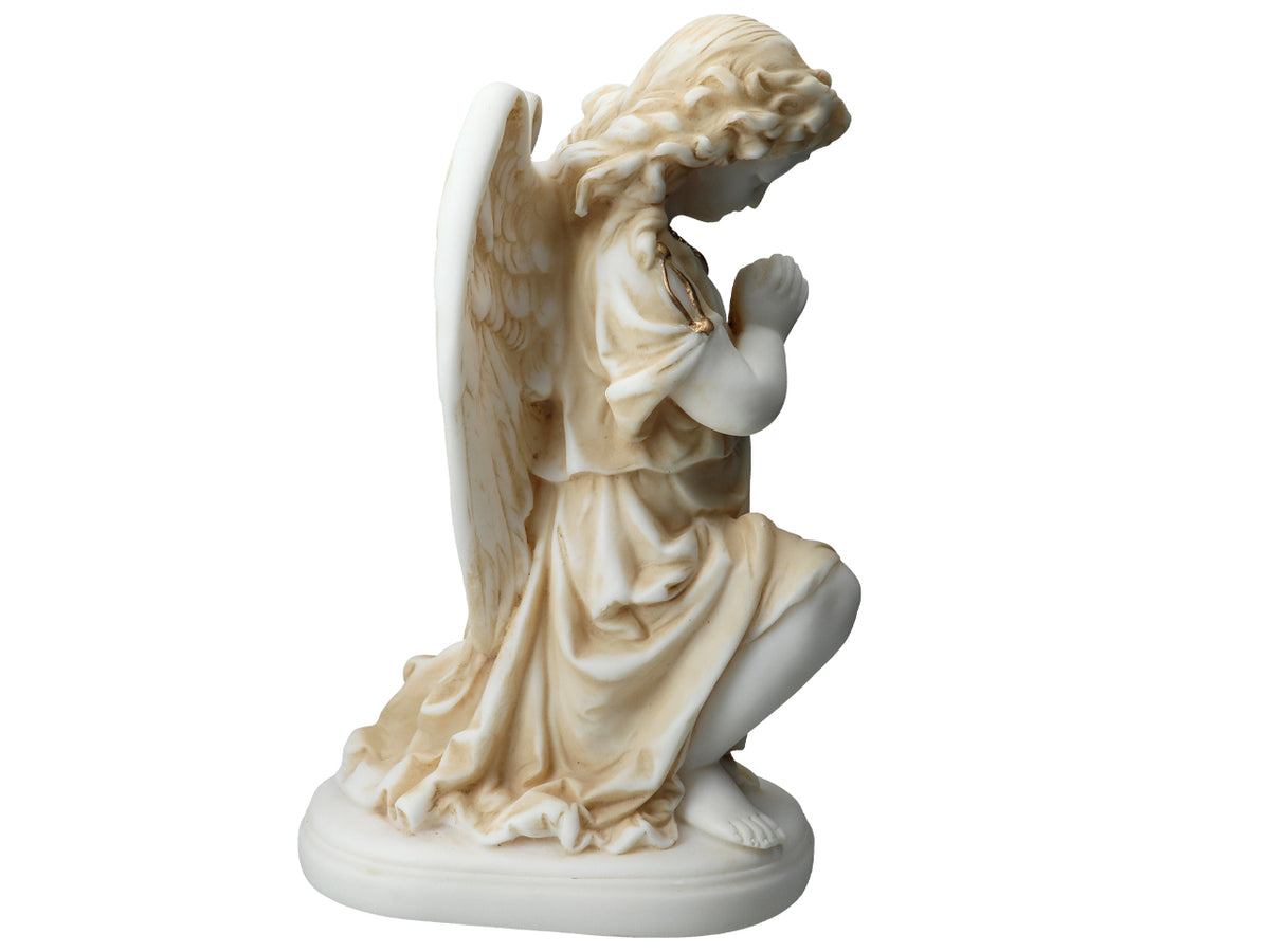Alabastrový modlící se anděl - figurka z alabastru 25cm s možností personalizace gravírováním