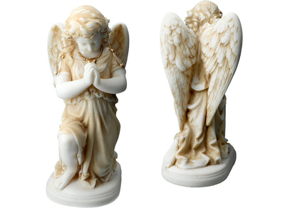 Alabastrový modlící se anděl - figurka z alabastru 25cm s možností personalizace gravírováním