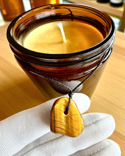 Intentional Candle Tiger Power – Confidence and Prosperity, 250 ml, option to personalize the lid for a gift