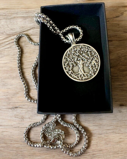 Gyvybės Medžio Amuletas su Graviravimo Galimybe - vėrinys „Gamtos Vitališkumas“, personalizacija