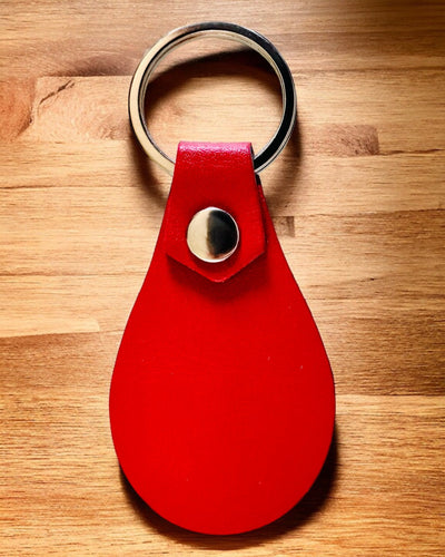 PU Leather Keychain with Custom Engraving Option - Available in 5 Colors