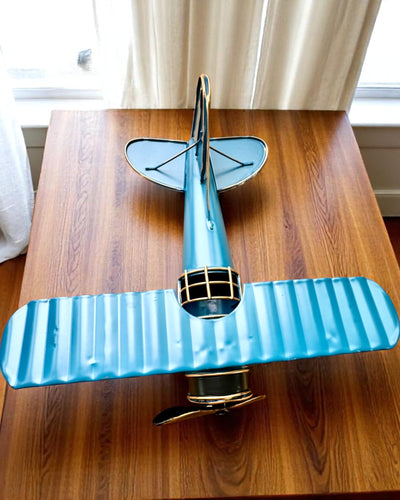 Metal model of the Blue Baron airplane – retro, as a gift, with engraving option