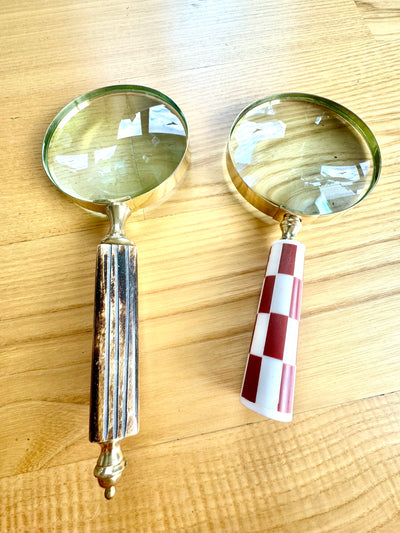 Large Retro Magnifying Glass, personalization option for a gift with engraving - variants available