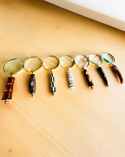 Large Retro Magnifying Glass, personalization option for a gift with engraving - variants available