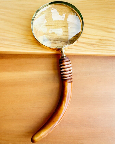 Large Retro Magnifying Glass, personalization option for a gift with engraving - variants available