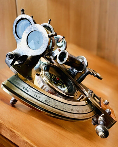 Sextant Premium with Antique Compass - personalization with engraving available