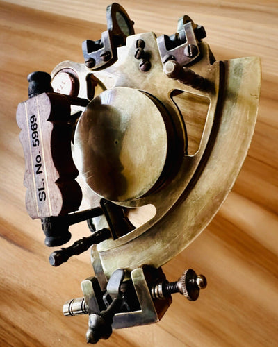 Sextant Premium with Antique Compass - personalization with engraving available