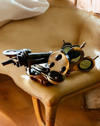 Sextant Premium with Antique Compass - personalization with engraving available